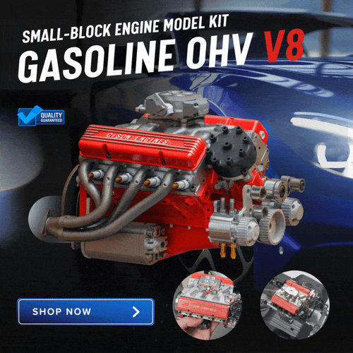 🎉Last Day Promotion 49% OFF 🔥- Gasoline OHV V8 Small-block Engine Model Kits