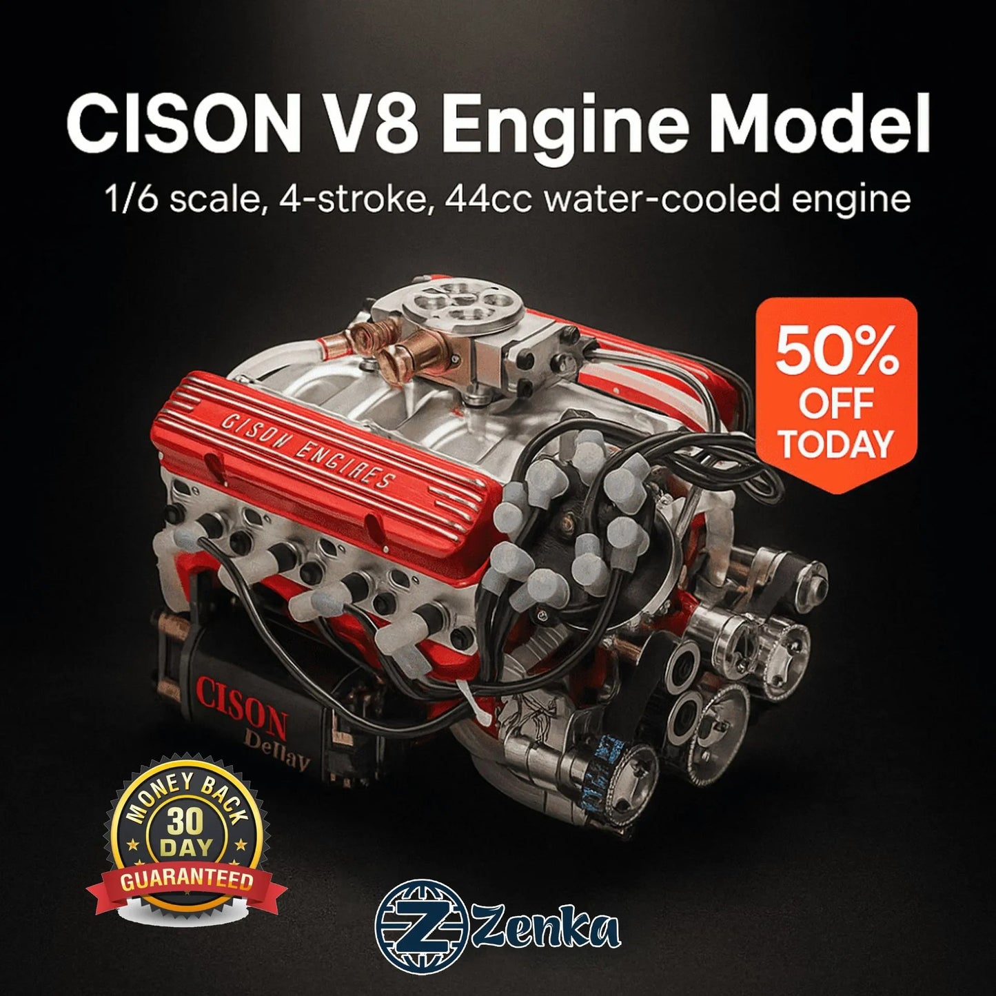 🎉Last Day Promotion 49% OFF 🔥- Gasoline OHV V8 Small-block Engine Model Kits